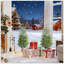 Arbre de Noël 2 pièces, arbre de Noël Norflok avec 133 pointes moulées et base de pot