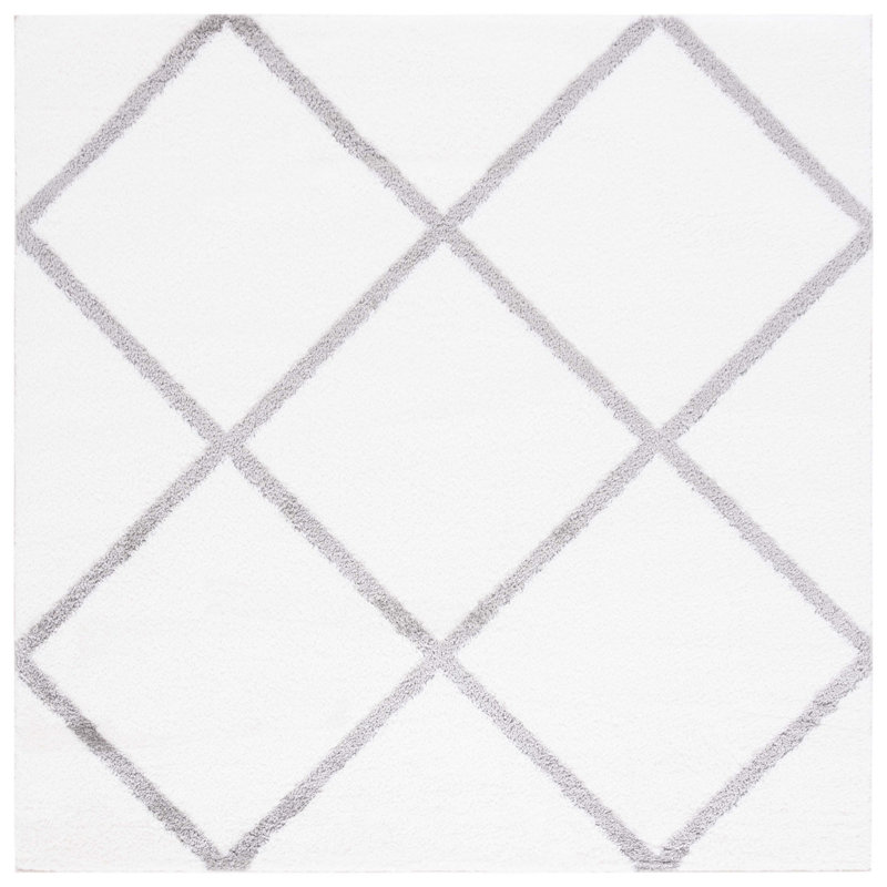 Tahoe Shag Performance Geometric Rug, Square 6'7"