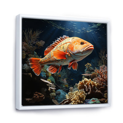 Aquariums Majestic Marine Pointillism - impression sur toile tendue
