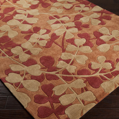 Desjambra Wool Floral Indoor Rug