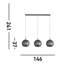 Estinville 3-Light Cluster Chandelier