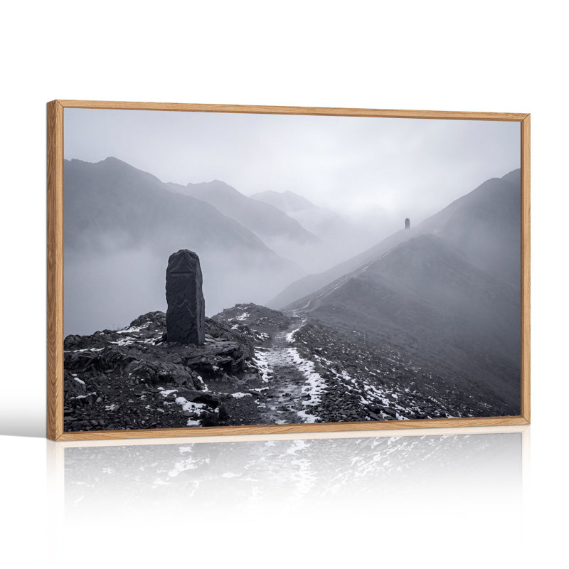 Art mural sur toile Misty Mountain Ridge, H 24 po x l 36 po