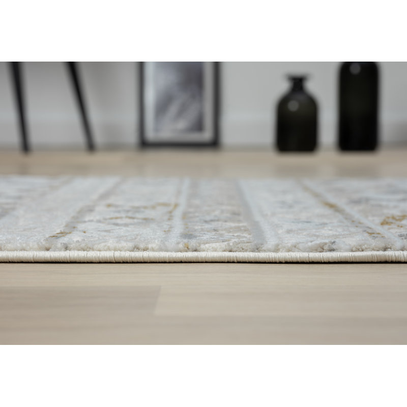 Tiana cream Rug, Rectangular 80 x 150cm