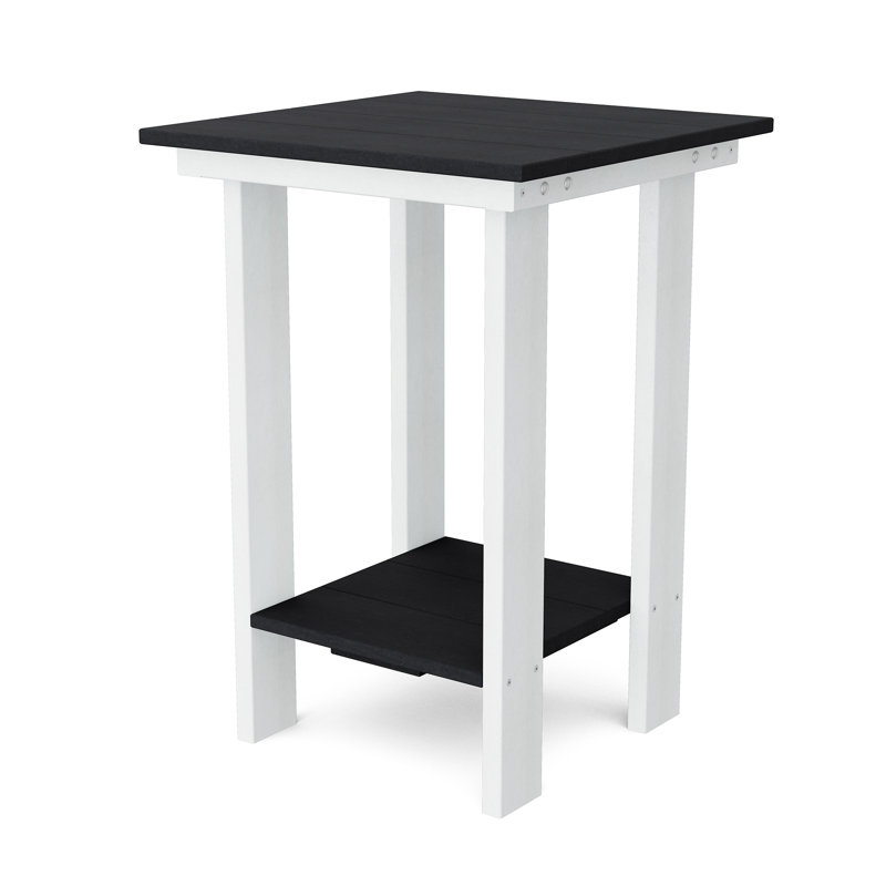 Table de balcon contemporaine, Noir / blanc