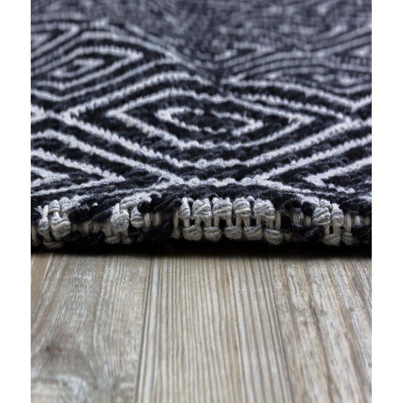 Kohdyn Cotton Southwestern Indoor Rug, Rectangle 5' x 7'3"