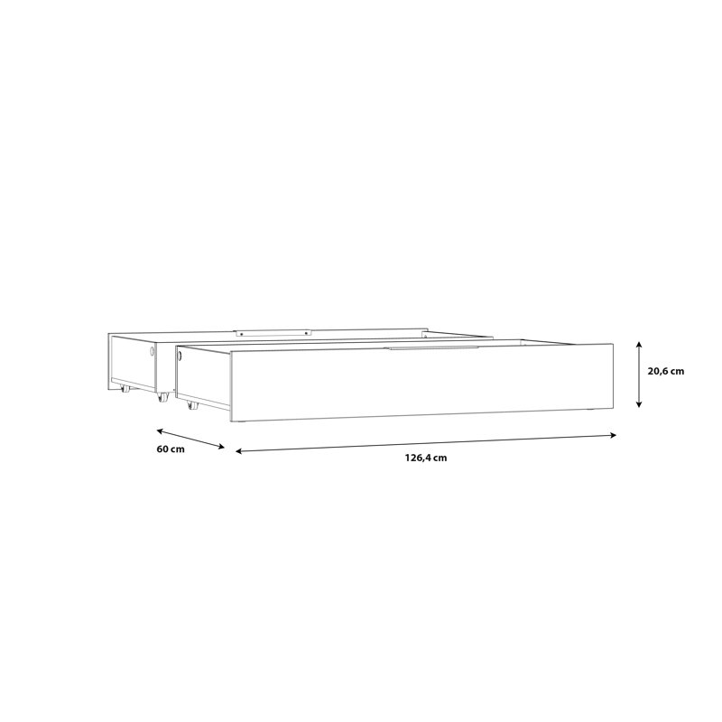Cali Underbed Storage Drawers