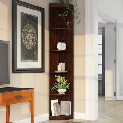 Fritts 196cm H x 30cm W Corner Bookcase