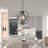 Avers 4 - Light Unique Geometric Chandelier Wrought Iron Accents(17.3")-2055892142
