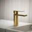 Parallel Single-Handle Bathroom Sink Faucet, Single-Hole Faucet with Pop-Up Drain, 0.5 GPM-1345082187