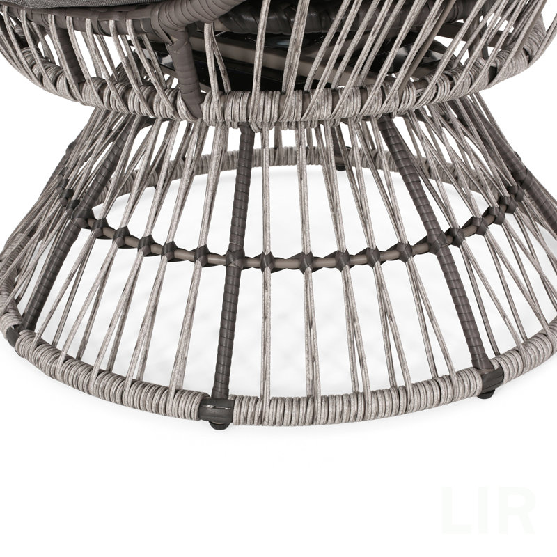 CHAISE DE PATIO PIVOTANTE RESEDA, Gris/taupe