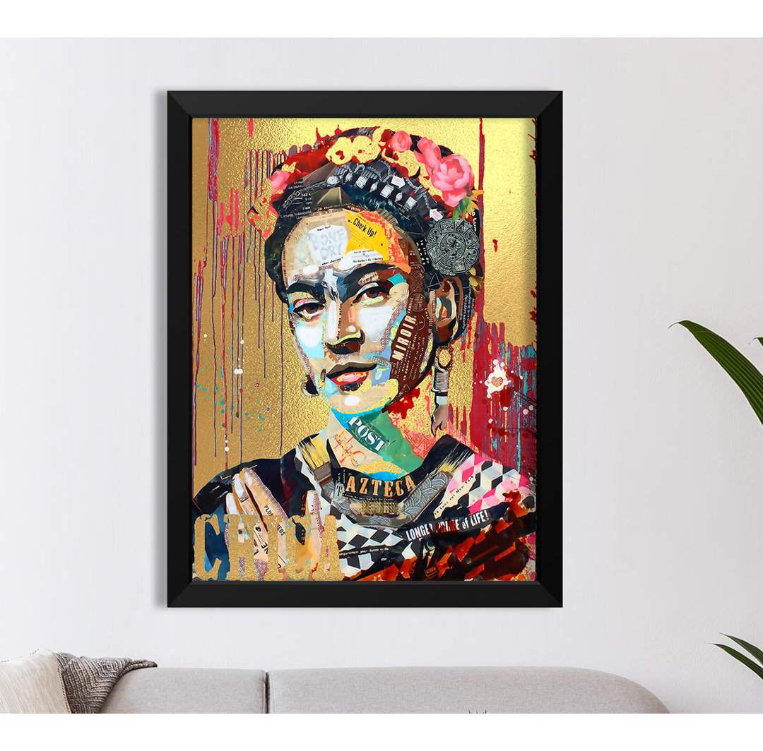 Gerahmtes Leinwandbild Frida Kahlo