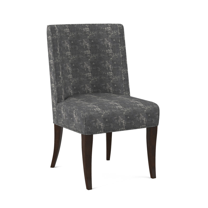 Bandeau Dining Chair, American Walnut, Filigree Ivory 100% Polyester