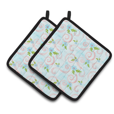 Caroline's Treasures Floral Polyester Potholder