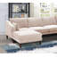 Moderne magnifique ensemble modulaire de 6 pièces modulaires avec accoudoirs et fauteuil avec repose-pieds et canapé en U