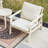 Clemson Acacia Wood 3 Piece Outdoor Seating Group With Cushions-349640374