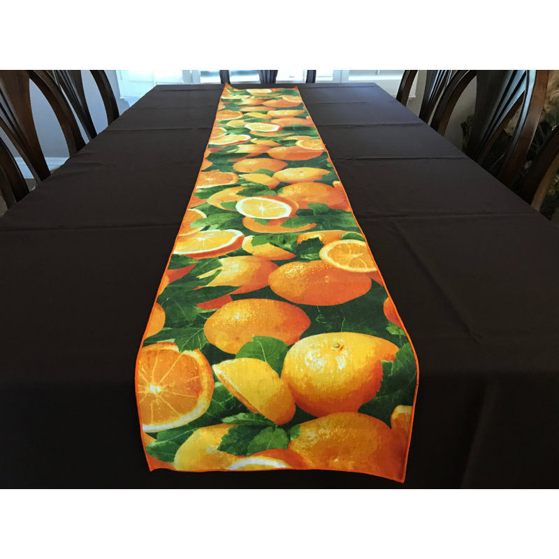 Orange Slices Print Table Runner, 60" L x 12" W