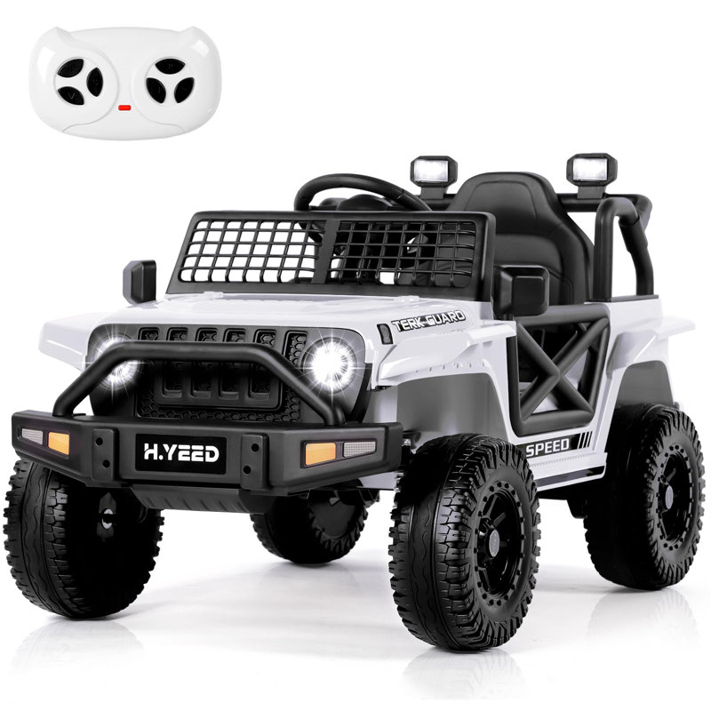JooliH Battery Powered Ride On with Remote Control, White