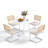 5 - Piece Pedestal Dining Table Set-90308389-90308388-90308386