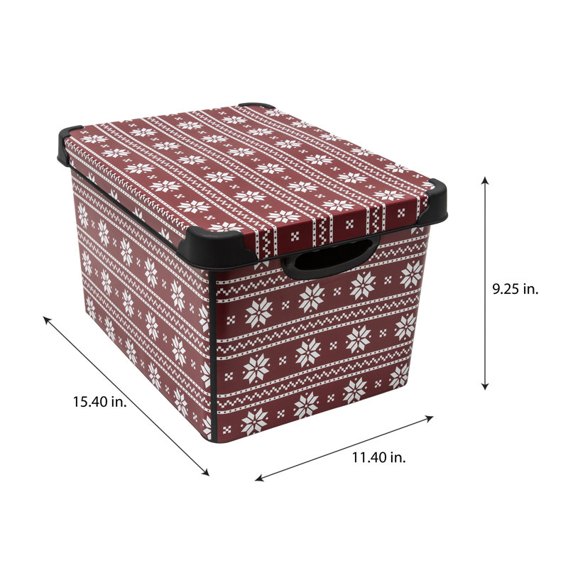 9.25" H x 11.42" W x 15.35" D Multi-Use Storage