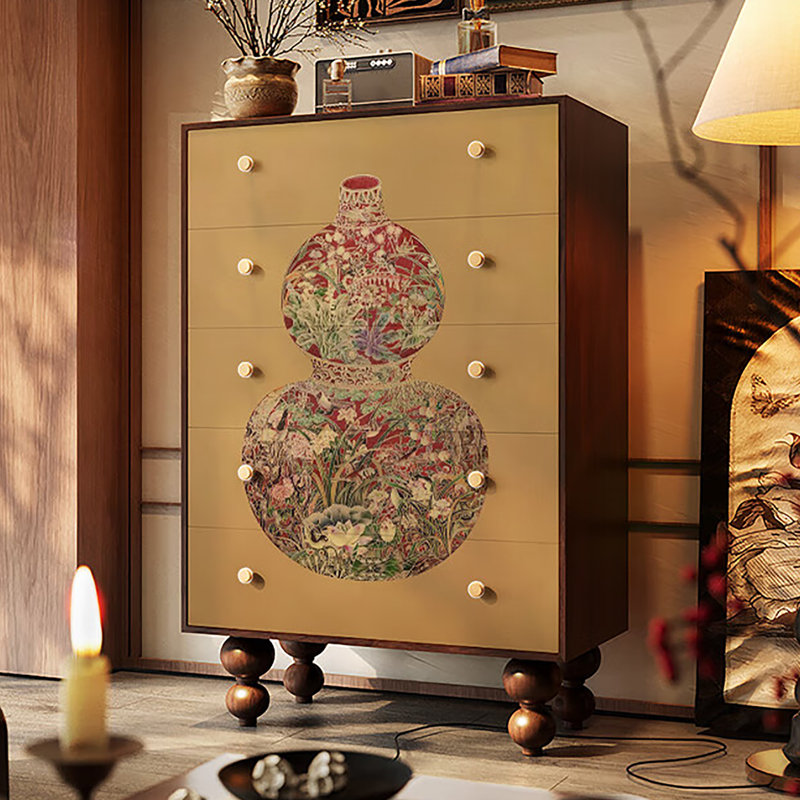 Armoire décorative cinq tiroirs