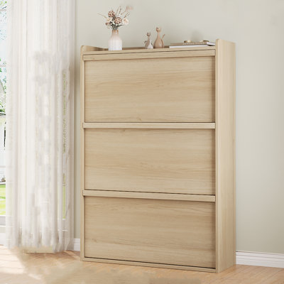 24 Pair Shoe Storage Cabinet