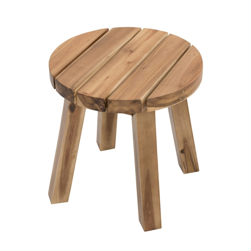 Table d'appoint ronde P 16 x 16 po, bois massif