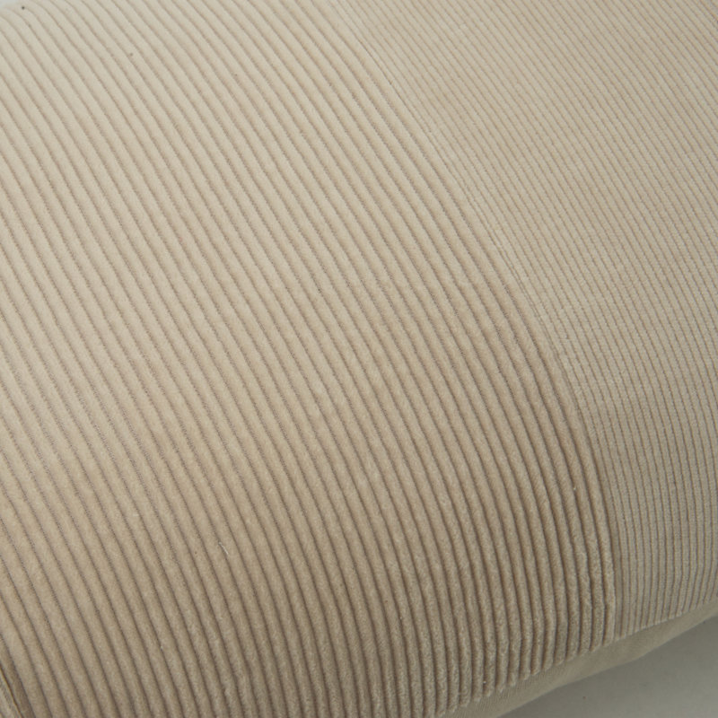  Cotton Velvet Throw Pillow, Beige