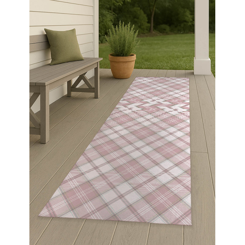 Tapis d'extérieur antidérapant Diamond, Tapis de couloir 2 pi 6 po x 8 pi