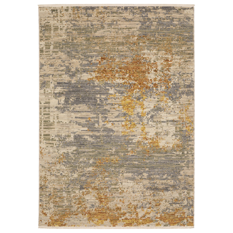Moulin Abstract Indoor Rug, Rectangle 3'3" x 5'