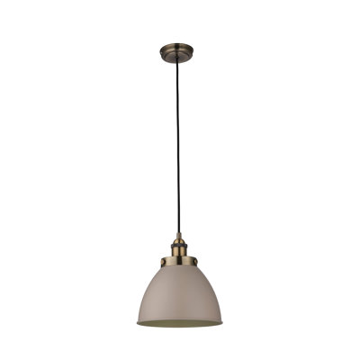 Ziemer 1 - Light Brass Dome Pendant