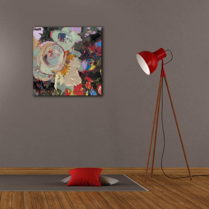 Art mural épique Graffiti «Rose Bloom» par Beth A. Forst, 26 po x 26 po, H 26 po x l 26 po