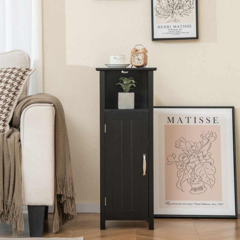 Malyna Linen Cabinet, Black