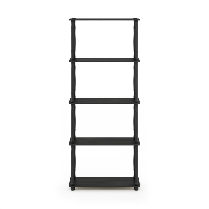 Heslin 23.6'' W Plastic Shelving Unit, Americano/Black