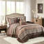 5 lits en rouge pour grand lit, couvre-lit décoratif avec 2 coussins décoratifs