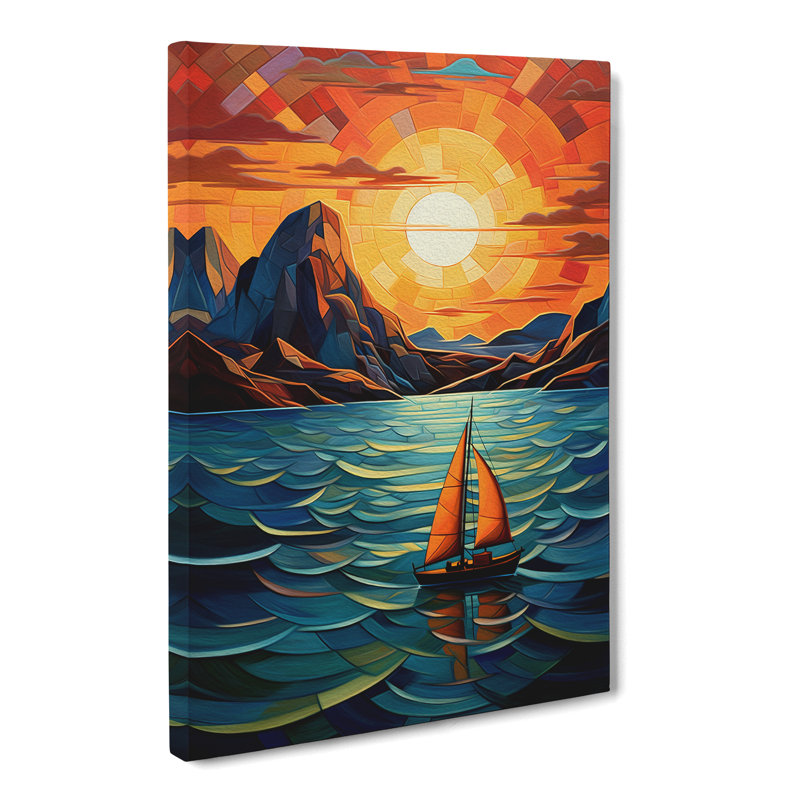 Seascape Orphism - No Frame Print, 50cm H x 35cm W x 3cm D