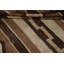 Tapis brun à motif géométrique Kilim