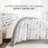 Reversible Chevron Pattern 3-Piece Duvet Cover Set-1678640027