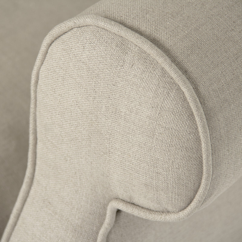 Dowty Linen Tufted Wingback Chair