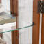 2 Doors Curio Cabinet With Tempered Glass Doors-402064747