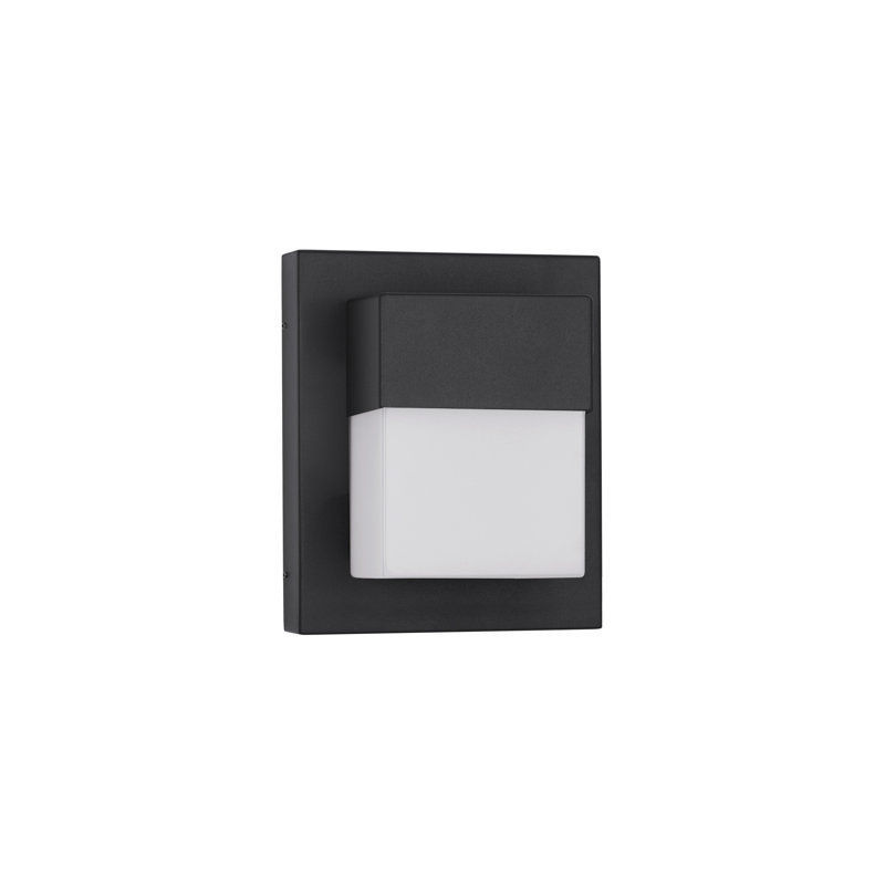 Black Integrated LED Outdoor Flush Mount