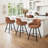 Nicola Swivel Upholstered Bar Stool with Metal Frame -1308058513-1119419063