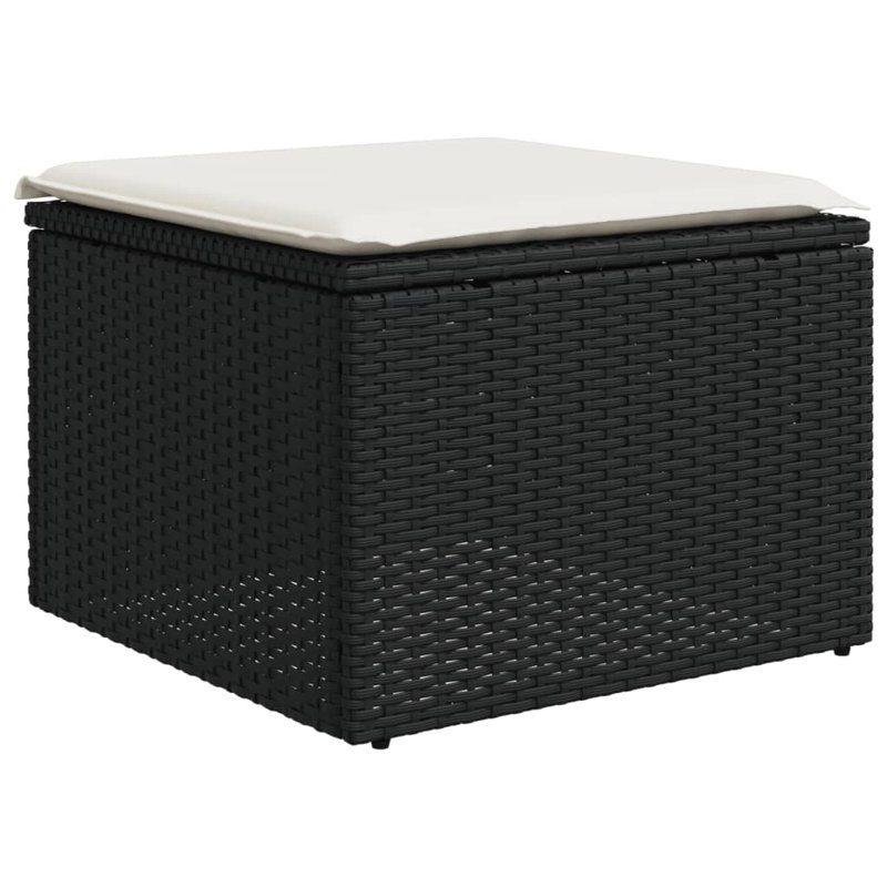 Ensemble de canapé modulaire d'extérieur en rotin PE 6 pièces