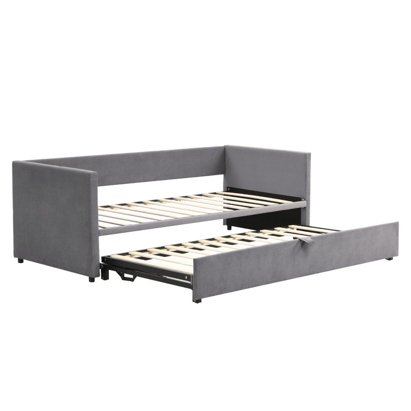 Lorraine Upholstered Bed, Grey