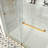 Opal Mirage MCOCOD 56"-60" W x 66" H Double Smooth Sliding Frameless Tub Door with 3/8"(10mm)Clear Glass-99053232