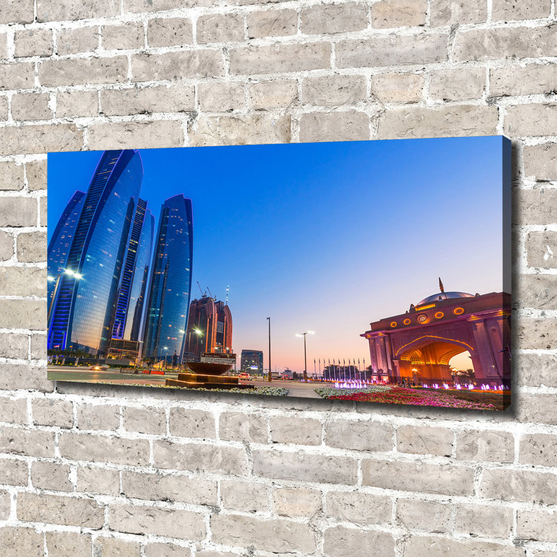Streets of Abu Dhabi 1 Piece Wall Art on Canvas