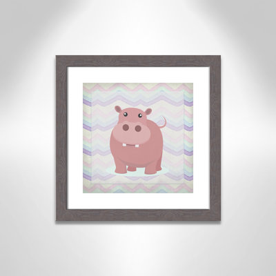 Pink Hippo Time' Wall Decal