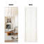 Porte CHIC MODE 76 cm x 203 cm, porte pliante vitrée avec cadre en aluminium noir miroir, âme pleine en MDF et quincaillerie incluse.-111530970-111689159