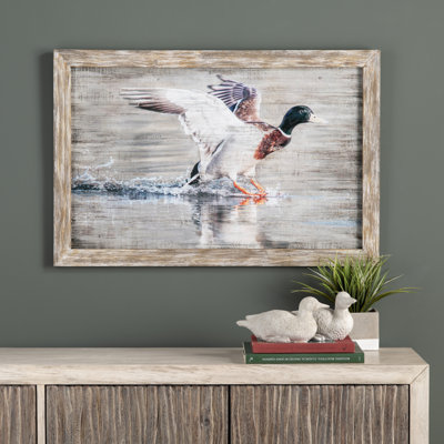 Paxton Duck Rustic Framed Wall Art Painting
