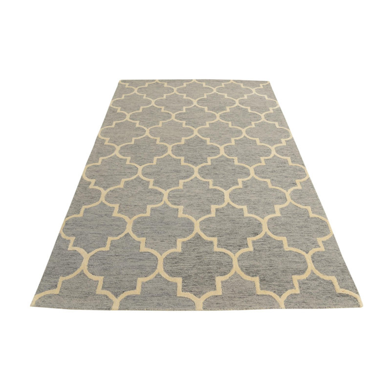 Tapis gris 5 pi x 8 pi 1 po Pineland