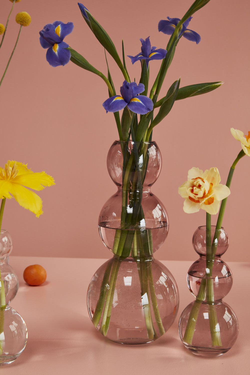Ashburg Table Vase, 13" H x 5.75" W x 5.75" D, Clear
